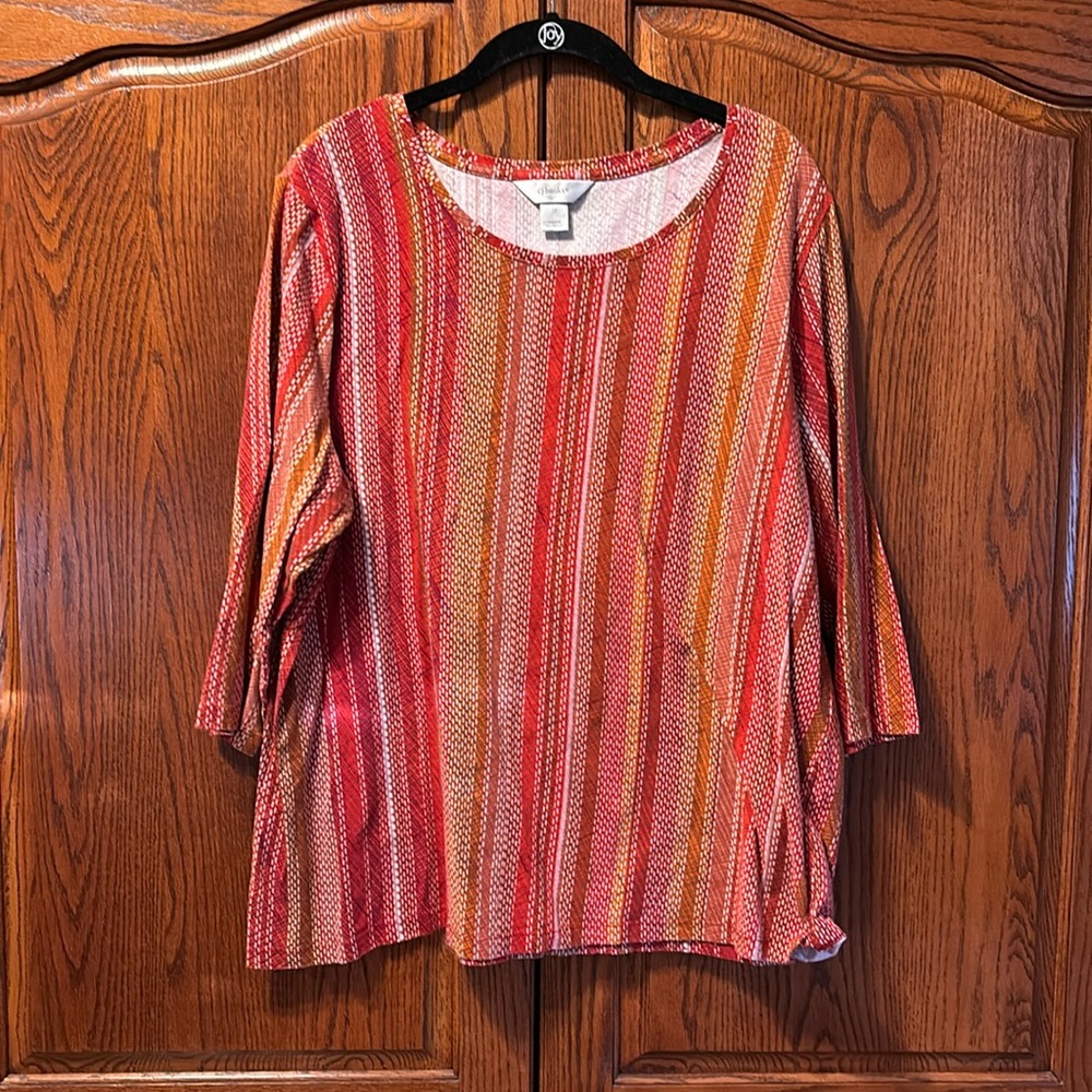 CJ Banks 3/4 Sleeve Top